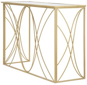 MESA CONSOLA EXY 120X40X80 CM DOURADO
