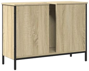 Móvel p/ lavatório 80x30x60cm derivados madeira carvalho sonoma