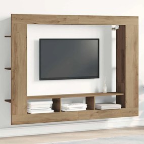 Armário de TV Wall-Mounted vidaXL Carvalho Artesanal 152x22x113 cm