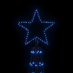 Árvore de Natal em cone 3000 luzes LED 230x800 cm azul