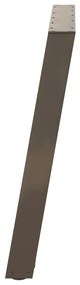 Pés para mesa de jantar em formato de U, 2 peças, aço natural, 70x(72-