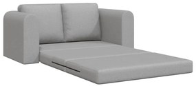 Sofá-Cama de Chão 2-em-1 Cinzento Nublado 148x71x83 cm Tecido
