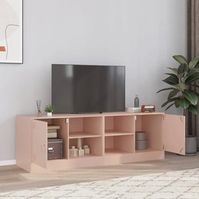 Móveis de TV 2 pcs 67x39x44 cm aço rosa