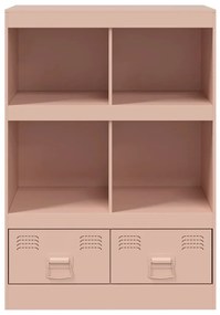 Aparador alto 67x39x95 cm aço rosa