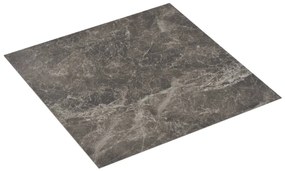 Tábuas de soalho autoadesivas 20 pcs 1,86 m² PVC mármore preto