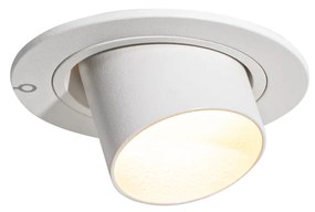 Foco embutido moderno branco GU10 35mm redondo inclinável - Installa Moderno