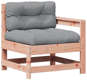 8 pcs conj. lounge jardim c/ almofadões madeira douglas maciça