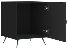 Mesa de cabeceira 40x40x50 cm derivados de madeira preto