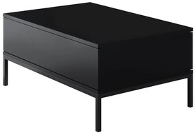 Conjunto de Mobiliário de Sala Lord – Preto – TV Stand: 180x47x30 cm,