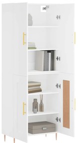 Armário alto 69,5x34x180 cm derivados de madeira branco