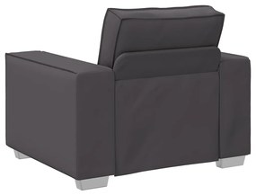 Cadeira de sofá vidaXL Cinza 59 cm em Couro Sintético