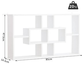 Estante Simple com 8 Prateleiras - Design Moderno