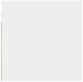 Mesas de cabeceira 2 pcs 30,5x30x30 cm derivados madeira branco