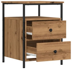 Mesa cabeceira 44x45x60 cm derivados madeira carvalho artisiano