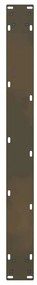 Pés para mesa de jantar em aço natural, 2 peças, 80x (72-73) cm, aço