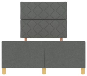 Cama vidaXL Cinza Escuro 120x200 cm em Tecido
