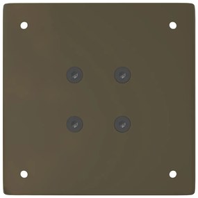 Pés para mesa de centro 4 peças aço natural 30 cm aço