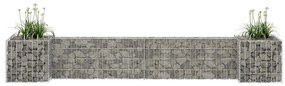 vidaXL Gabião em forma de H fio de aço 260x40x40 cm