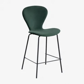 Taburete Alto Uit ↑65 Cm & Negro & Velluto Verde Selva - Sklum