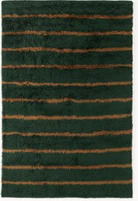 Tapete de lã artesanal de pelo comprido Chaz