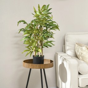 Bambu artificial, Plantas artificiais, altura 60 cm – tronco, ramos, líquen, folhas, muito realista e vaso incluído