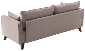 Sofá de 3 Lugares Bella – Creme – 208x85x81 cm