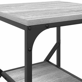 Mesa Lateral Cinza Sonoma 41x40x60 cm Madeira de Engenharia