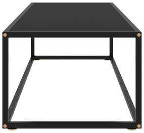 Mesa de centro 120x50x35 cm vidro preto