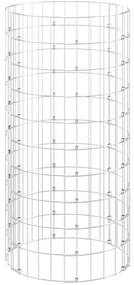 Canteiro elevado/cesto gabião em poste Ø50x100 cm aço galvaniz.