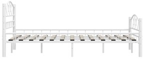 Estrutura de cama 120x200 cm metal branco