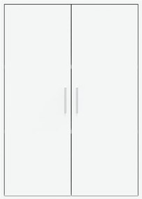 Aparadores 2 pcs 60x31x84 cm derivados de madeira branco