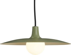 Sistema de calhas de iluminação moderno preto com 2 focos e 3 candeeiros suspensos verdes 1-fase - Slimline Uzzy Panzi