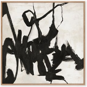 Quadro em tela pintado à mão com moldura Playblack