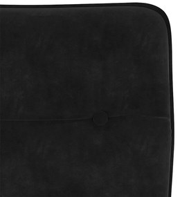 Cadeiras de jantar 4 pcs veludo preto