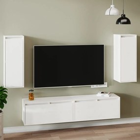 813498 vidaXL Mesas de cabeceira 2 pcs 30x30x80 cm pinho maciço branco