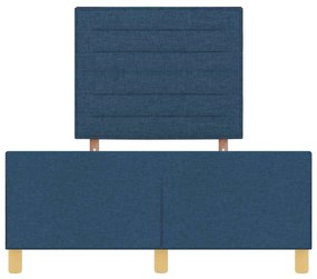 Cama vidaXL Azul 120x200 cm Tecido