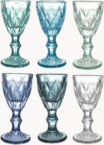 Copos com padrão relevo Shades, conjunto de 6