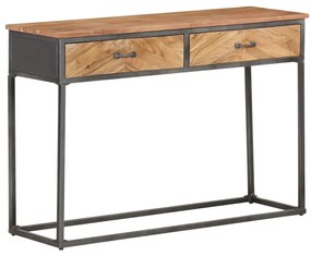 Mesa consola 110x35x75 cm madeira de acácia maciça