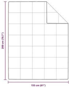 Colchas &amp; Edredons Branco 155 x 200 cm Penugem