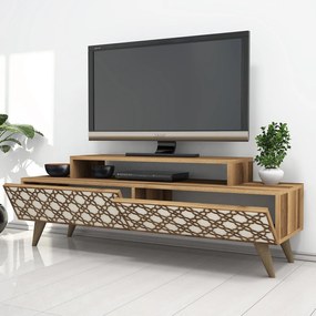 Móvel para TV City – Walnut e Creme – 140 cm x 48,8 cm x 41,8 cm