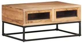 Mesa de centro 90x60x40 cm madeira de acácia maciça