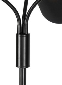 Candeeiro de pé moderno preto 3 luzes - Carmen