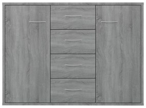 Aparador 88x30x65 cm madeira processada cor sonoma cinza