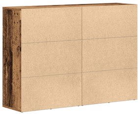 Buffets 2 pcs Madeira Velha 60x31x84 cm Madeira Engenharia