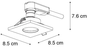 Foco de encastrar moderno branco IP54 - DOKU Moderno