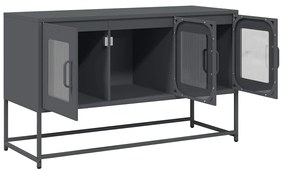 Móvel de TV 100,5x39x60,5 cm aço laminado a frio antracite