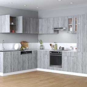 vidaXL Armário de parede “Lyon” 60x31x60 cm sonoma cinza