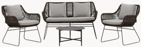 Conjunto lounge de jardim Davao, conjunto de 4