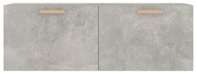 Armário parede 100x36,5x35 cm derivados madeira cinza cimento