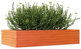Vaso/floreira de jardim 110x60x23 cm pinho maciço castanho-mel